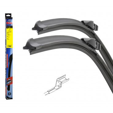 Frontscheibenwischer FLAT (710 + 430 mm) Jaguar XE, XF, Opel Grandland X, Tesla Model S Frontscheibenwischer FLAT (710 + 430 mm) Jaguar XE, XF, Opel Grandland X, Tesla Model S