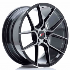 JR Wheels JR30 18x8,5 ET40 5x112 Schwarz gebürstet mit getöntem Finish