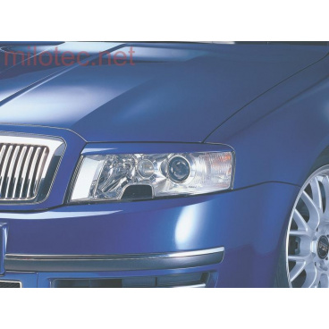Milotec-Scheinwerferabdeckungen (Wolken) – ABS schwarz, Škoda Superb Milotec-Scheinwerferabdeckungen (Wolken) – ABS schwarz, Škoda Superb