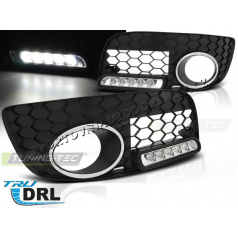 VW Golf V GTI LED-Tagfahrlichter im schwarzen Nebelscheinwerfergitter