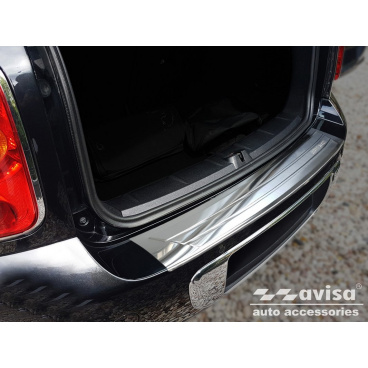 Edelstahlabdeckung - Schwellenschutz für die hintere Stoßstange Mini Countryman 2010-14