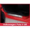 Edelstahl-Abdeckungsset-Heckstoßstangenschutz+Türschwellenschutzleisten VW Polo V 6R 2009-14