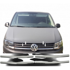 Edelstahl-Frontblendenstreifen Omtec VW T6 2015+ 4 Stk