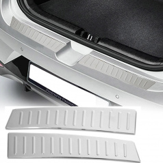 Randabdeckung der hinteren Stoßstange aus Edelstahl Hyundai i20 2020-23