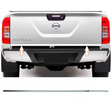 Kofferraumabdeckung aus Edelstahl Mercedes X-KLASSE 2017+, Nisan Navara 2015+
