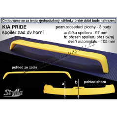 KIA PRIDE (86+) Heckspoiler. Tür oben KP1L