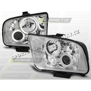 FORD MUSTANG 2005–09 ANGEL EYES CHROM-KLARE SCHEINWERFER