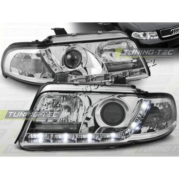 AUDI A4 (B5) 1999–00 KLARES FRONTLICHT, TAGESLICHT, LED, CHROM