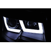 Klare Frontleuchten für VW T5 2010–2015, U-Typ, schwarz