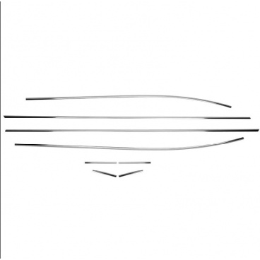 Edelstahl-Fensterverkleidung Hyundai IX20 2010-2021 8-tlg Edelstahl-Fensterverkleidung Hyundai IX20 2010-2021 8-tlg