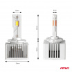 LED-Hauptscheinwerferlampen D1S D3S D8S X AllinOne Canbus 6000K AMIO-03669