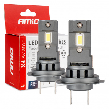 LED-Lampen X4-Serie AVIATOR H7/H18 6500K max 44W AMIO-03764