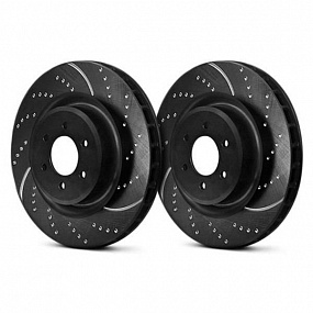 GD238 - Tarcze hamulcowe sportowe nacinane i nawiercane seria GD (Para) EBC Brakes DAIMLER | Double Six | Sovereign | JAGUAR | X