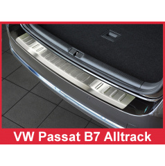Edelstahlabdeckung - Schwellenschutz für die hintere Stoßstange Volkswagen Passat B7 Alltrack 2012+