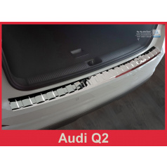 Edelstahlabdeckung - Schwellenschutz für die hintere Stoßstange Audi Q2 2016+