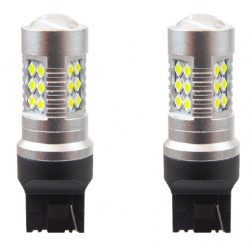 Glühbirnen T20 24 SMD CAN BUS (mit Widerstand) weiß 600K - 2 Stk