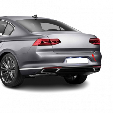 Edelstahl polierte hintere Kofferraumkante Omtec VW Passat 2015-21 Limousine