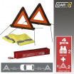 2 Stk. Warndreieck E4 + 2 Stk. Warnweste XL + Verpackung