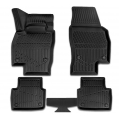 Gummiset 3D präziser Autoteppiche Skoda Scala inklusive Abdeckung des hinteren mittleren Teils