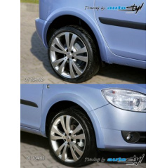 Škoda Roomster Facelift – Kotflügelkanten – glatte Oberfläche für Lackierung
