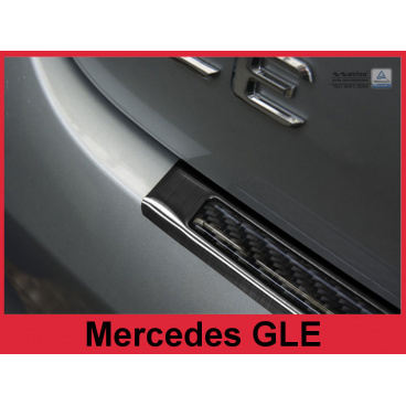 Carbon-Abdeckung – Schwellenschutz für die hintere Stoßstange Mercedes GLE 2015+