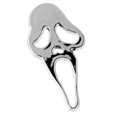 Selbstklebendes Scream-Emblem aus Metall, größte Version