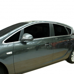 Edelstahlleisten rund um die Fenster Omtec Opel Astra J 2010-15 htb (nicht Kombi) 12 Stk