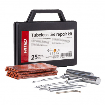 Reparaturset für schlauchlose Reifen 25 Stück. Reparaturset für schlauchlose Reifen 25 Stück.