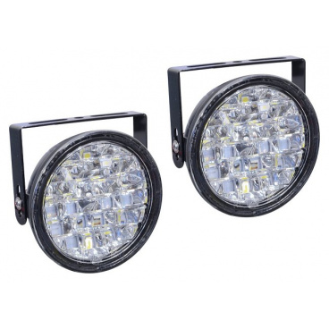 Tagfahrlicht 2x18 LED, Durchmesser/Tiefe 90x36 mm