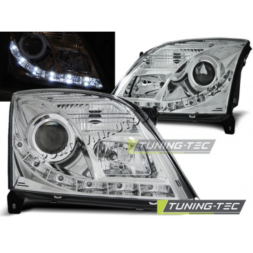 OPEL VECTRA C 04.2002-08.2005 klare Frontleuchten Daylight LED Chrom OPEL VECTRA C 04.2002-08.2005 klare Frontleuchten Daylight LED Chrom