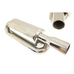 TurboWorks Bionix Sportauspuff, 76 mm Spitze, 63,5 mm Einlass