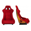 Sportstuhl SLIDE KS2 Premium Roter Velours & Gradient-Glitzer