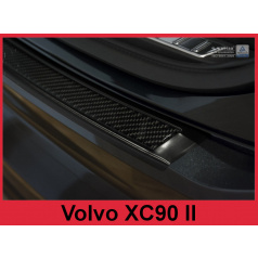 Carbon-Abdeckung – Schwellenschutz für die hintere Stoßstange Volvo XC90 II 2015+