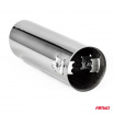 Sportliches Edelstahl-Auspuffrohr rund 51 mm