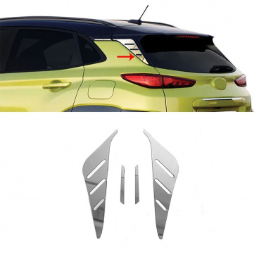 Hyundai Kona Kotflügel hinten Edelstahl 4-tlg Hyundai Kona Kotflügel hinten Edelstahl 4-tlg