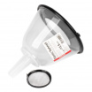 Plastiktrichter mit Halbdeckel und Filter 13,5 cm AMIO-04042