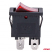 Wippschalter mit roter Hintergrundbeleuchtung 20A 12V 24V AMIO-04440