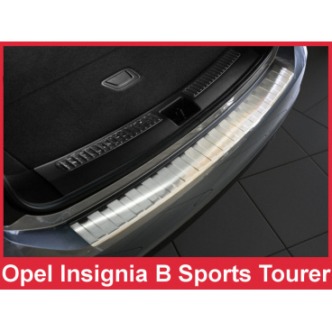 Edelstahlabdeckung - Schwellenschutz für die hintere Stoßstange Opel Insignia B Sports Kombi 2017+