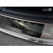 Edelstahlabdeckung - schwarzer Schwellenschutz für die hintere Stoßstange des Volkswagen Passat B7 Kombi 2011-14