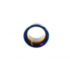 Lufteinlass bzw. Heckdiffusor aus Edelstahl, 102 mm, Titanoptik