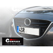 Nummernschild rahmenlose Matte – schwarz