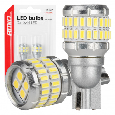 LED-Glühbirnen CANBUS T15 W16W 48SMD 4SMD 3014 3030 Weiß 12V 24V AMiO-04261 LED-Glühbirnen CANBUS T15 W16W 48SMD 4SMD 3014 3030 Weiß 12V 24V AMiO-04261