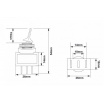 Toggle-Schalter LED Blau