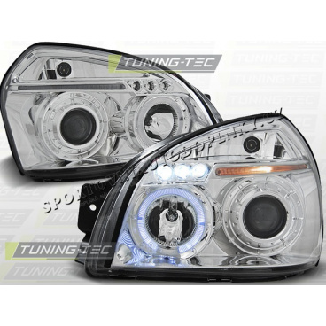 HYUNDAI TUCSON 2004 – ANGEL EYES CHROM-KLARE SCHEINWERFER