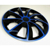 Radkappen Quad Bicolor Blue 13-16"