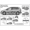 Seitenschutzleisten für Türen, VW Touran II 2016+