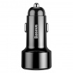 Baseus Magic 2x USB QC 3 Autoladegerät.0 45W schwarz