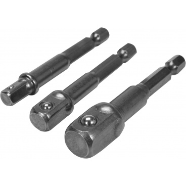 Adaptersatz 3 Stück HEX 1/4, 3/8, 1/2 Adaptersatz 3 Stück HEX 1/4, 3/8, 1/2