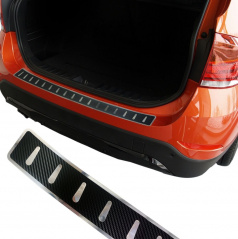 Edelstahl - Carbon-Heckstoßstangenkantenabdeckung BMW X1 E84 2009-15 poliert