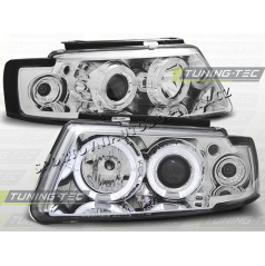 VW PASSAT B5 (3B) 1996–00 KLARES VORDERE LICHT ANGEL EYES CHROM
